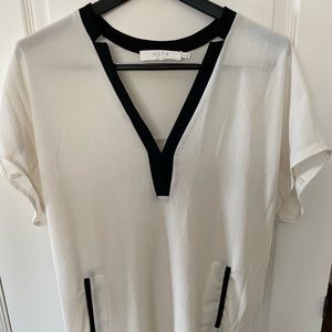 ASTR The Label White Shirt Dress Maternity